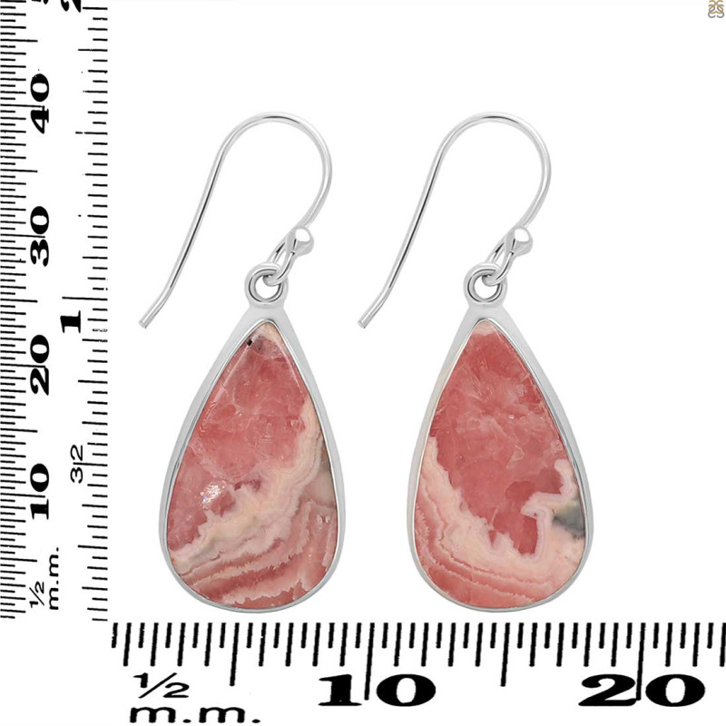 Rhodochrosite Earring-E RDC-3-84