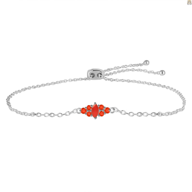 Red Onyx Bracelet With Adjustable Camera Lock ROX-RDB-142.