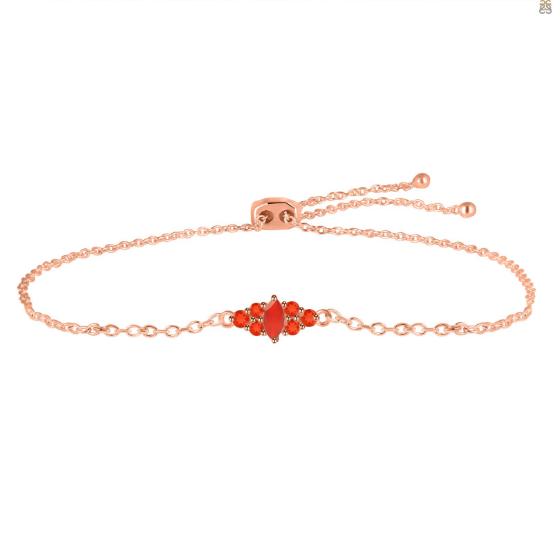 Red Onyx Bracelet With Adjustable Camera Lock ROX-RDB-142.