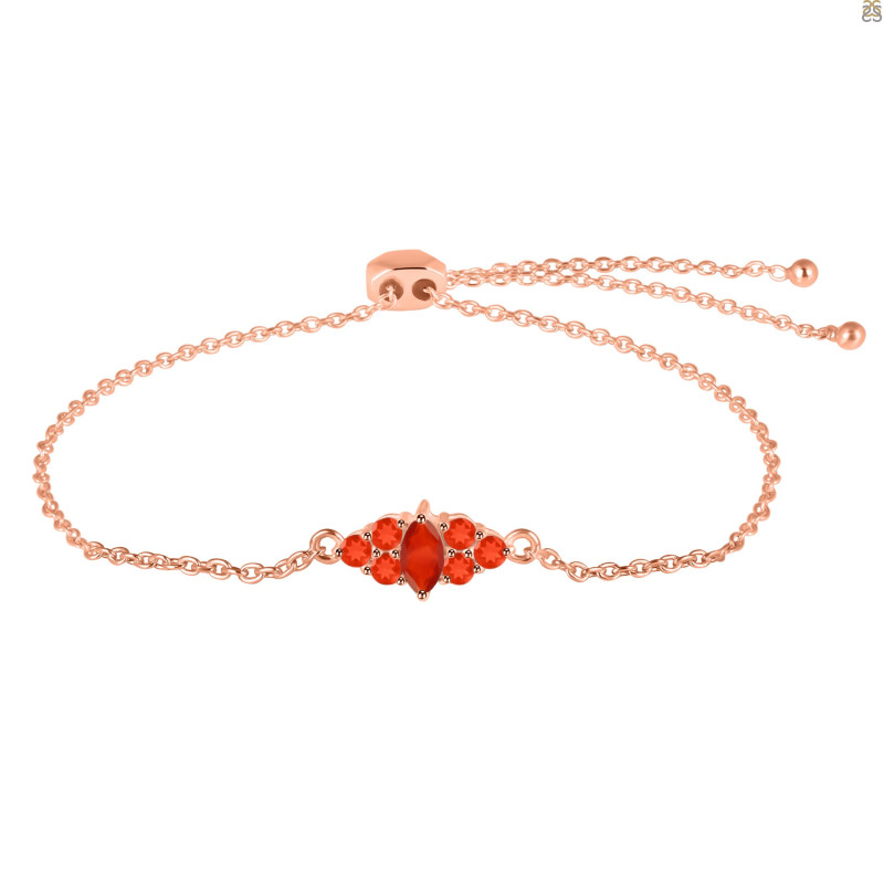 Red Onyx Bracelet With Adjustable Camera Lock ROX-RDB-142.