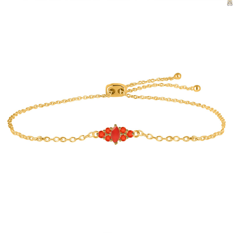 Red Onyx Bracelet With Adjustable Camera Lock ROX-RDB-142.