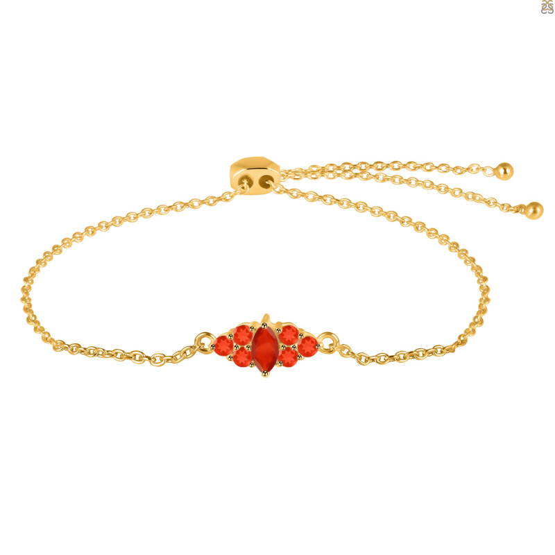 Red Onyx Bracelet With Adjustable Camera Lock ROX-RDB-142.