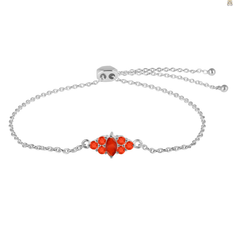 Red Onyx Bracelet With Adjustable Camera Lock ROX-RDB-142.
