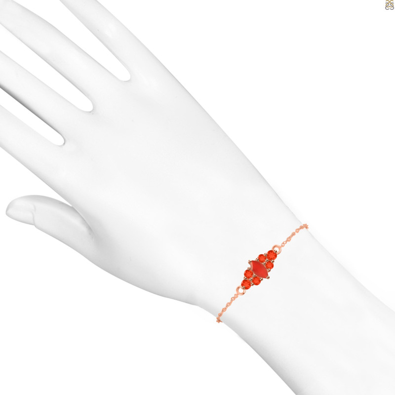 Red Onyx Bracelet With Adjustable Camera Lock ROX-RDB-142.