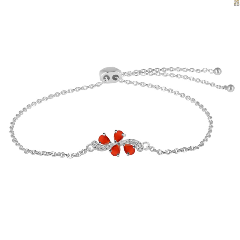 Red Onyx Bracelet With Adjustable Camera Lock ROX-RDB-148.