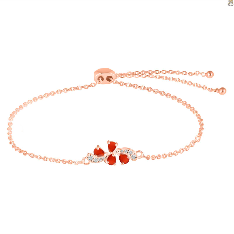 Red Onyx Bracelet With Adjustable Camera Lock ROX-RDB-148.