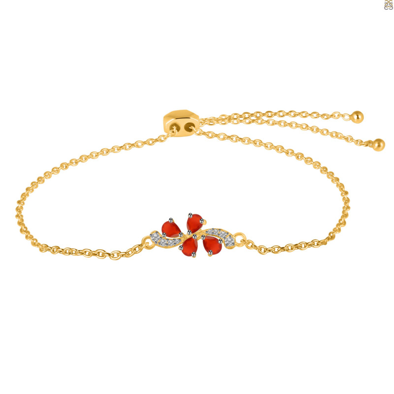 Red Onyx Bracelet With Adjustable Camera Lock ROX-RDB-148.