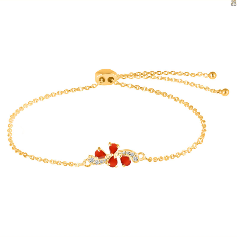 Red Onyx Bracelet With Adjustable Camera Lock ROX-RDB-148.