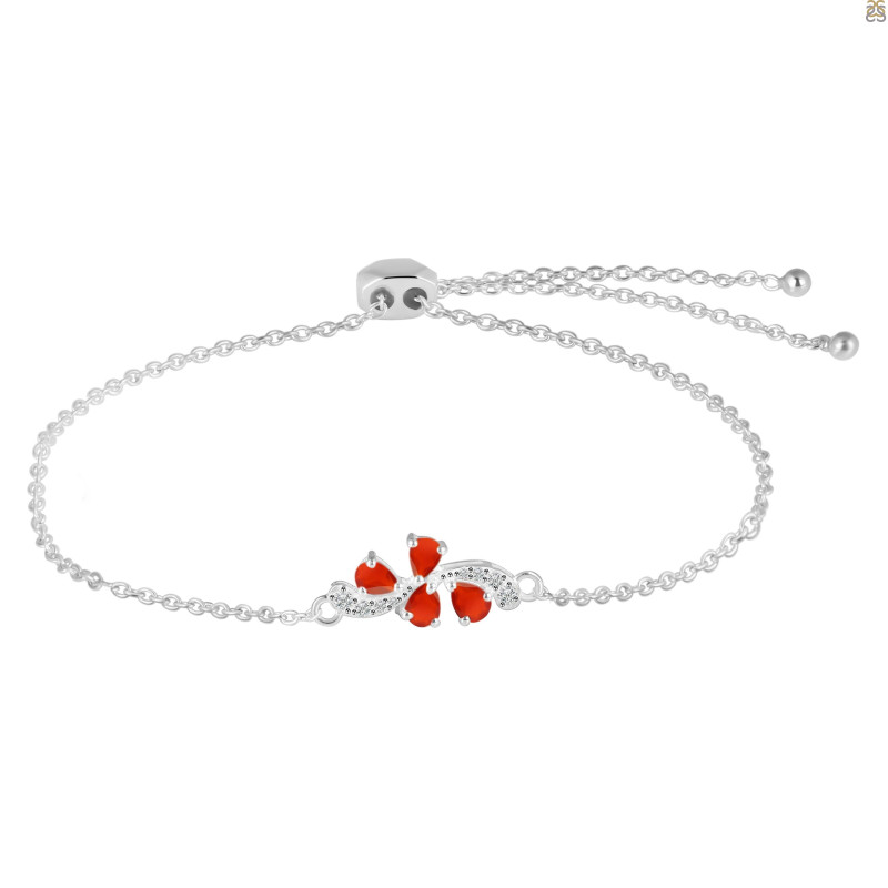 Red Onyx Bracelet With Adjustable Camera Lock ROX-RDB-148.