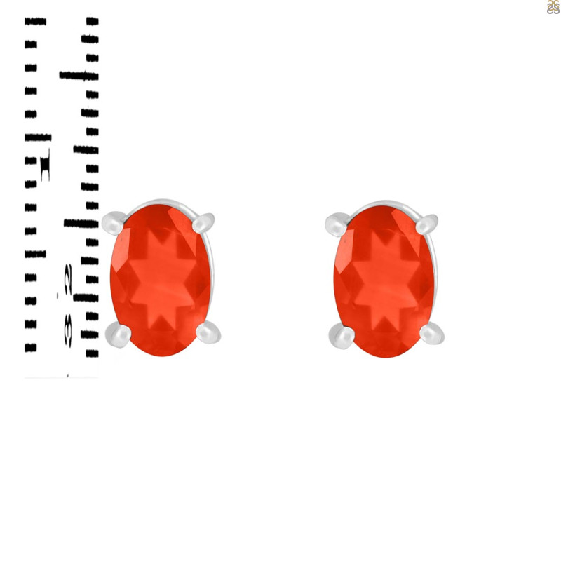 Red Onyx Stud Earring ROX-RDE-1154.