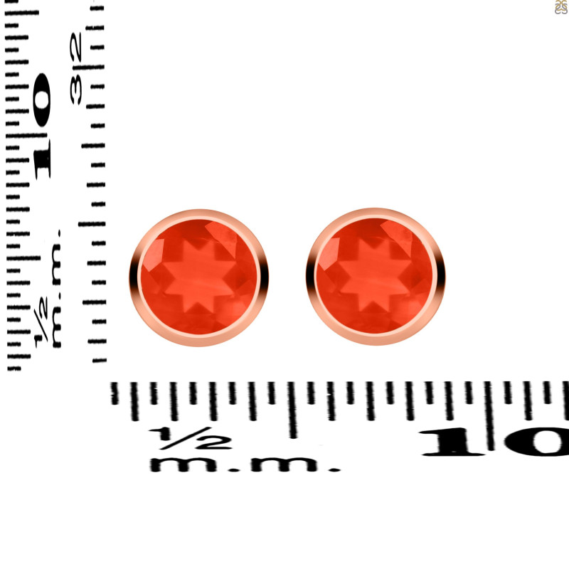 Red Onyx Stud Earring ROX-RDE-1254.