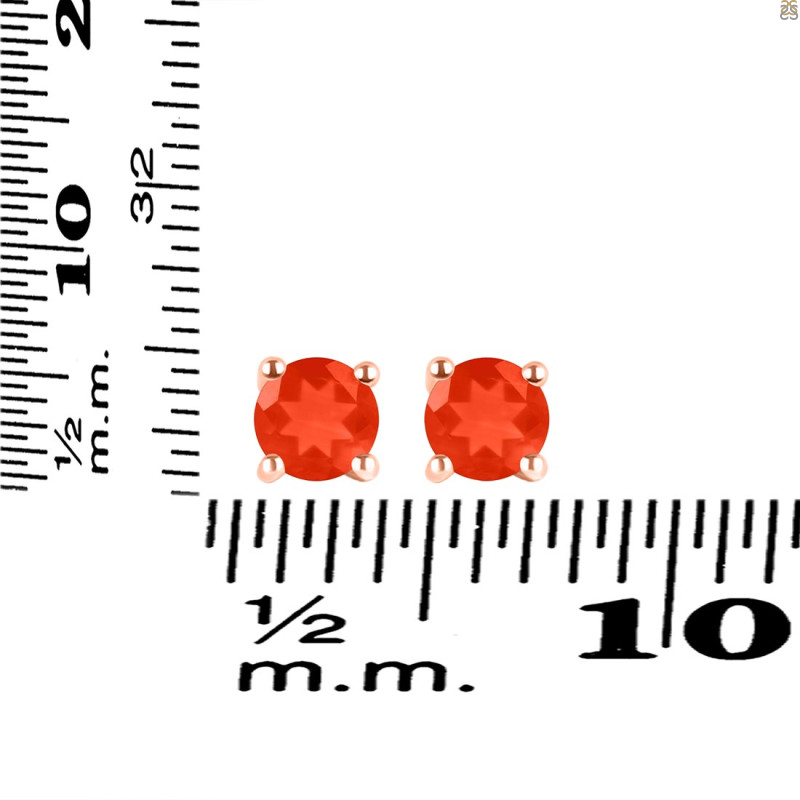 Red Onyx Stud Earring ROX-RDE-1321.