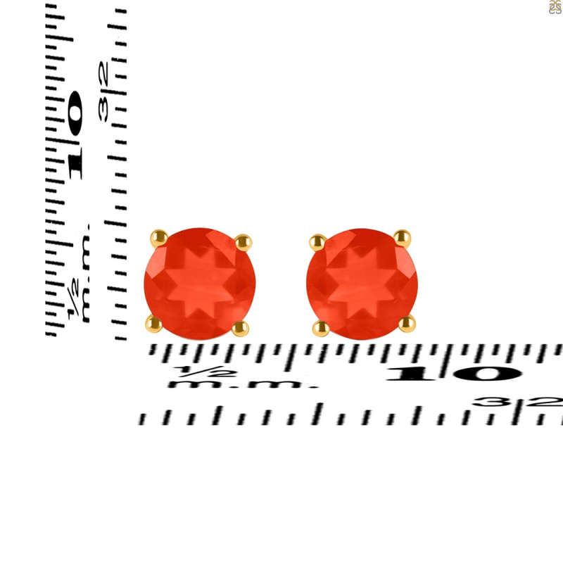 Red Onyx Stud Earring ROX-RDE-1353.