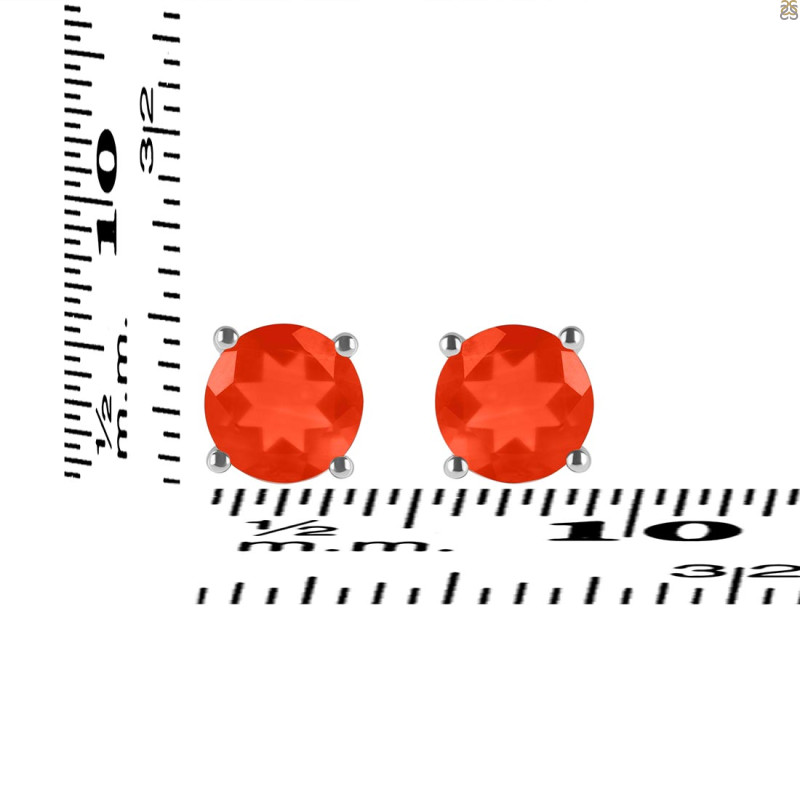 Red Onyx Stud Earring ROX-RDE-1353.