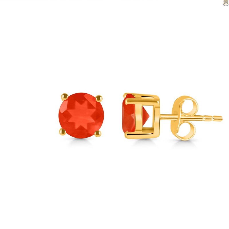 Red Onyx Stud Earring ROX-RDE-1353.