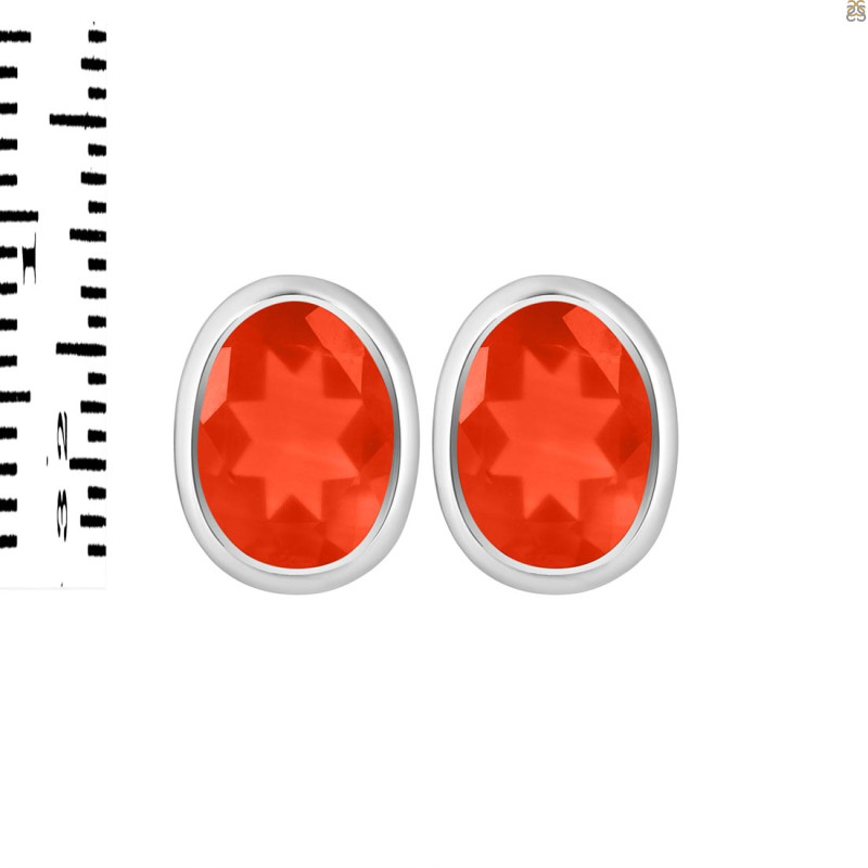 Red Onyx Stud Earring ROX-RDE-1370.