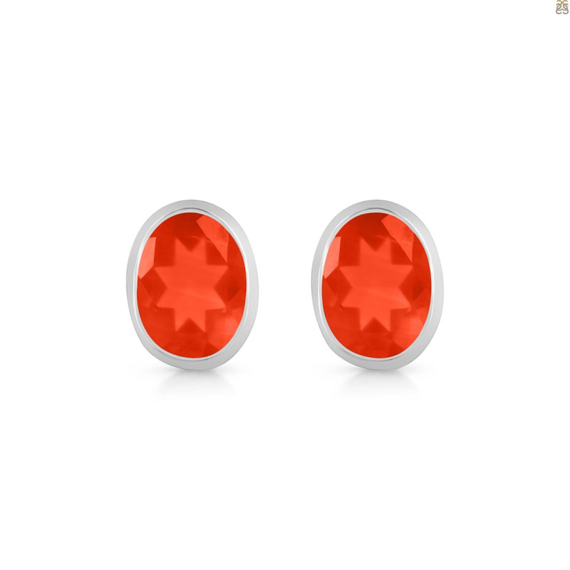 Red Onyx Stud Earring ROX-RDE-1374.