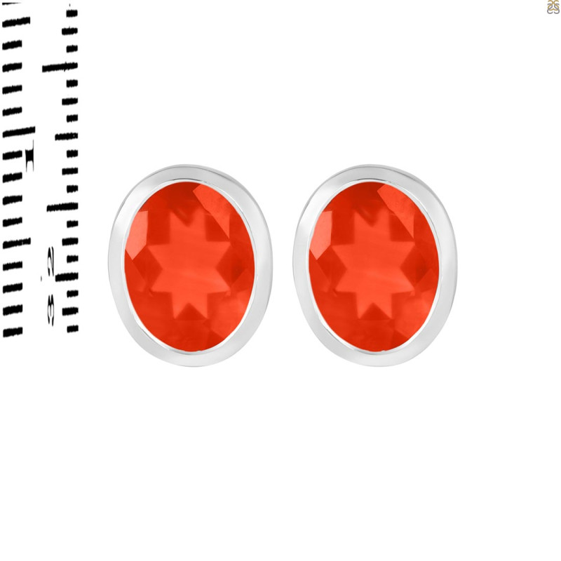 Red Onyx Stud Earring ROX-RDE-1376.