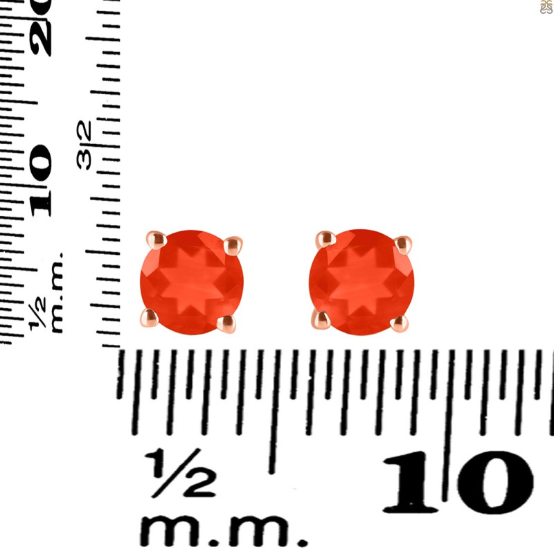 Red Onyx Stud Earring ROX-RDE-1435.