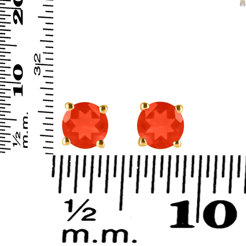 Red Onyx Stud Earring ROX-RDE-1435.