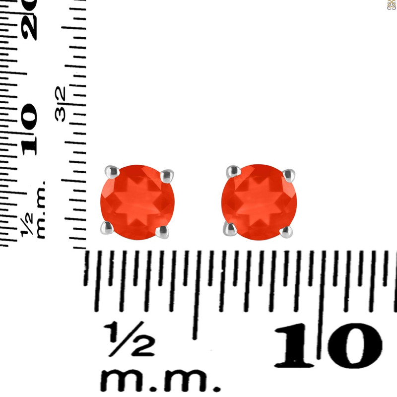 Red Onyx Stud Earring ROX-RDE-1435.