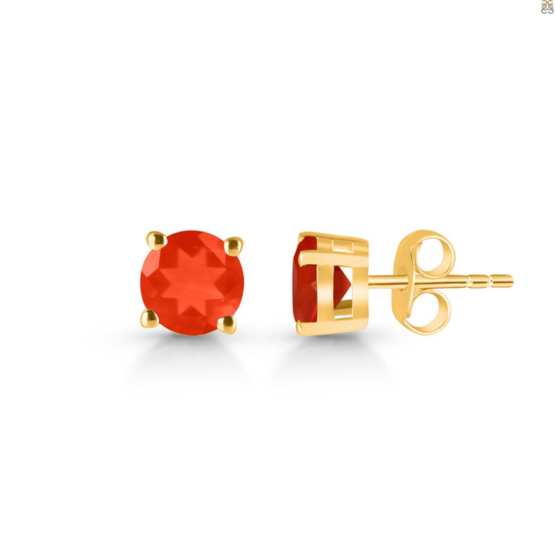 Red Onyx Stud Earring ROX-RDE-1435.