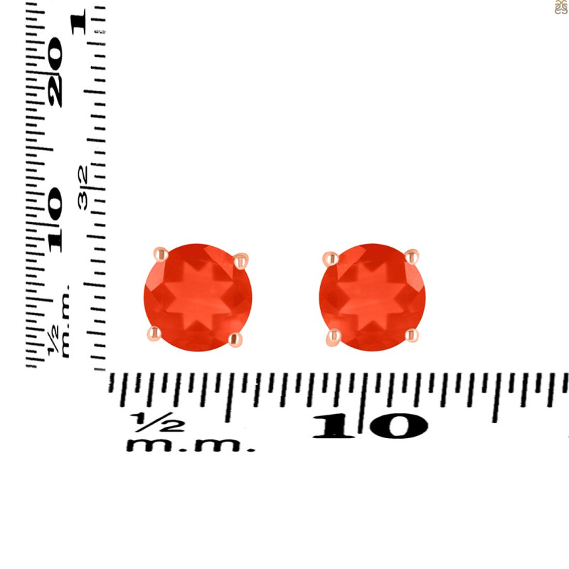 Red Onyx Stud Earring ROX-RDE-1436.