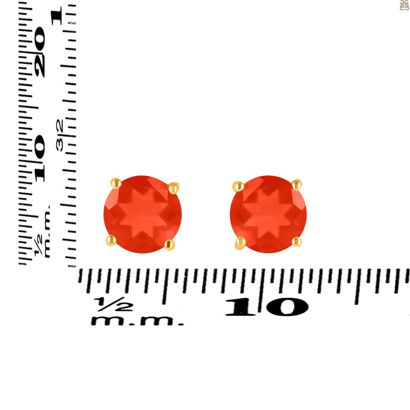 Red Onyx Stud Earring ROX-RDE-1436.