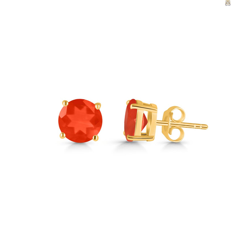 Red Onyx Stud Earring ROX-RDE-1436.