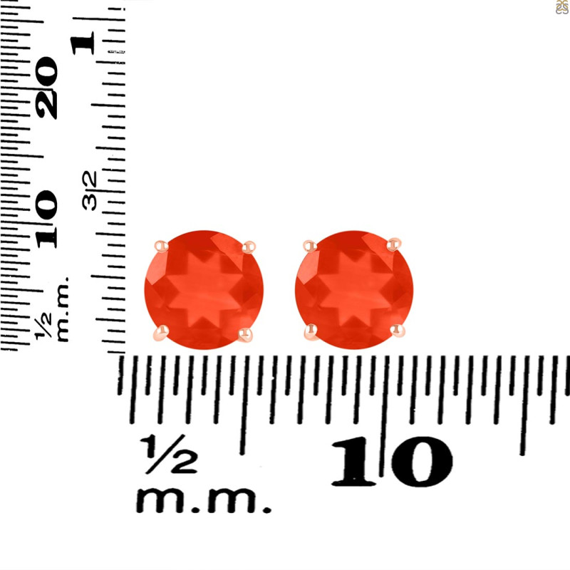 Red Onyx Stud Earring ROX-RDE-1437.