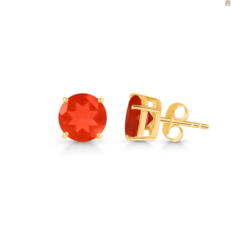 Red Onyx Stud Earring ROX-RDE-1437.