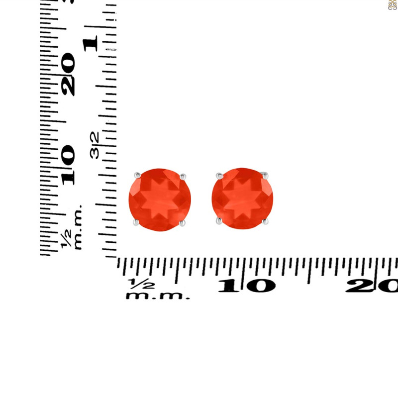Red Onyx Stud Earring ROX-RDE-1438.