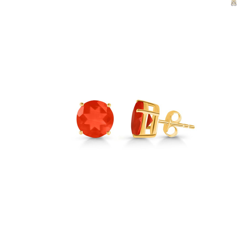 Red Onyx Stud Earring ROX-RDE-1438.