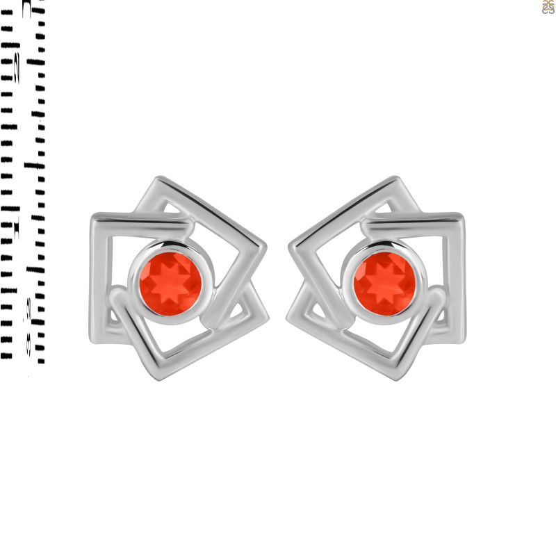 Red Onyx Stud Earring ROX-RDE-627.