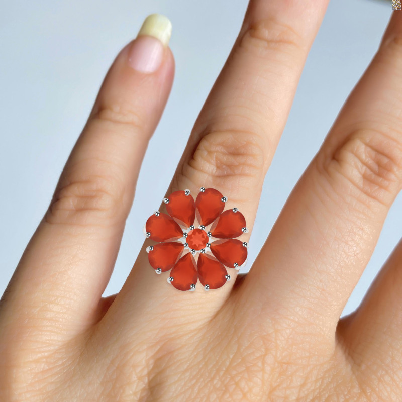 Red Onyx Ring ROX-RDR-2078.
