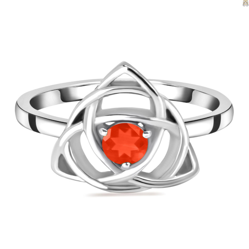 Red Onyx Triquetra Ring ROX-RDR-2142.