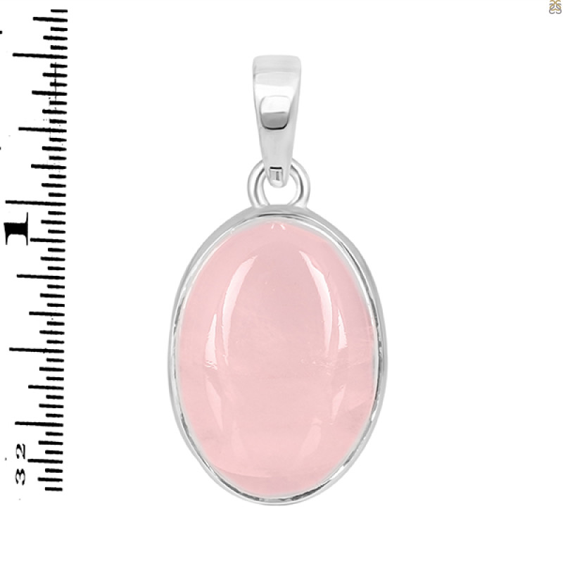 Rose Quartz Pendant-SP RSQ-1-179