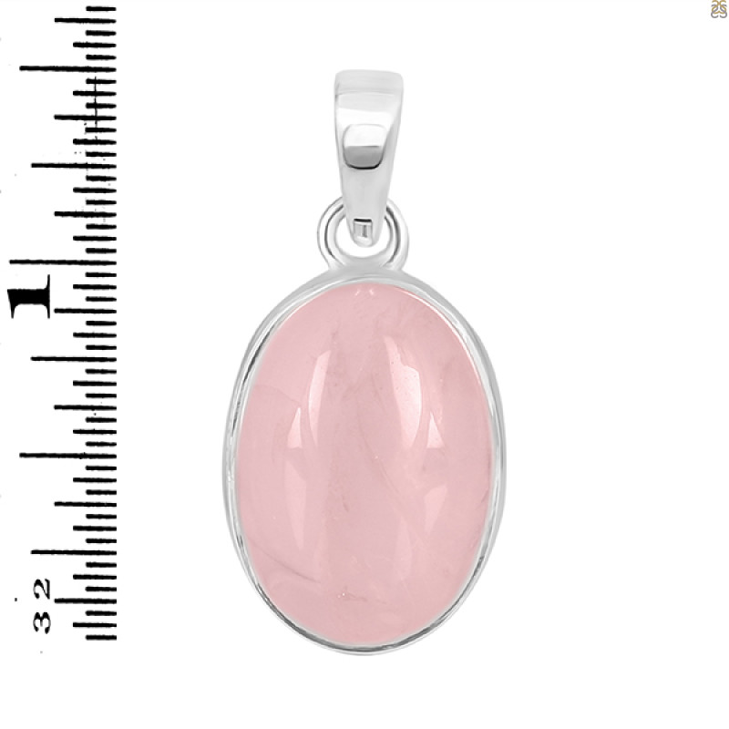 Rose Quartz Pendant-SP RSQ-1-180