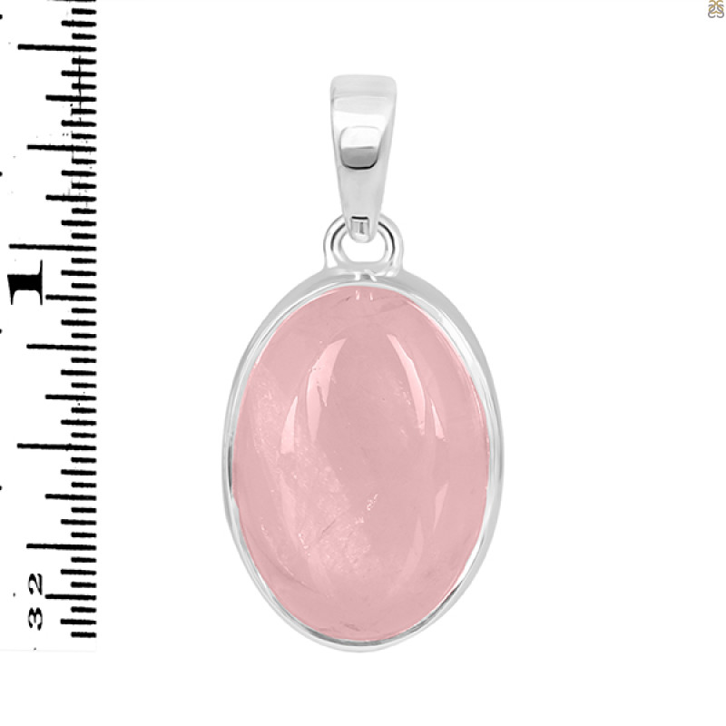 Rose Quartz Pendant-SP RSQ-1-188