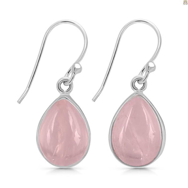 Rose Quartz Earring-E RSQ-3-112