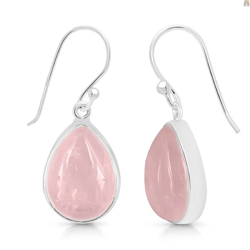 Rose Quartz Earring-E RSQ-3-113