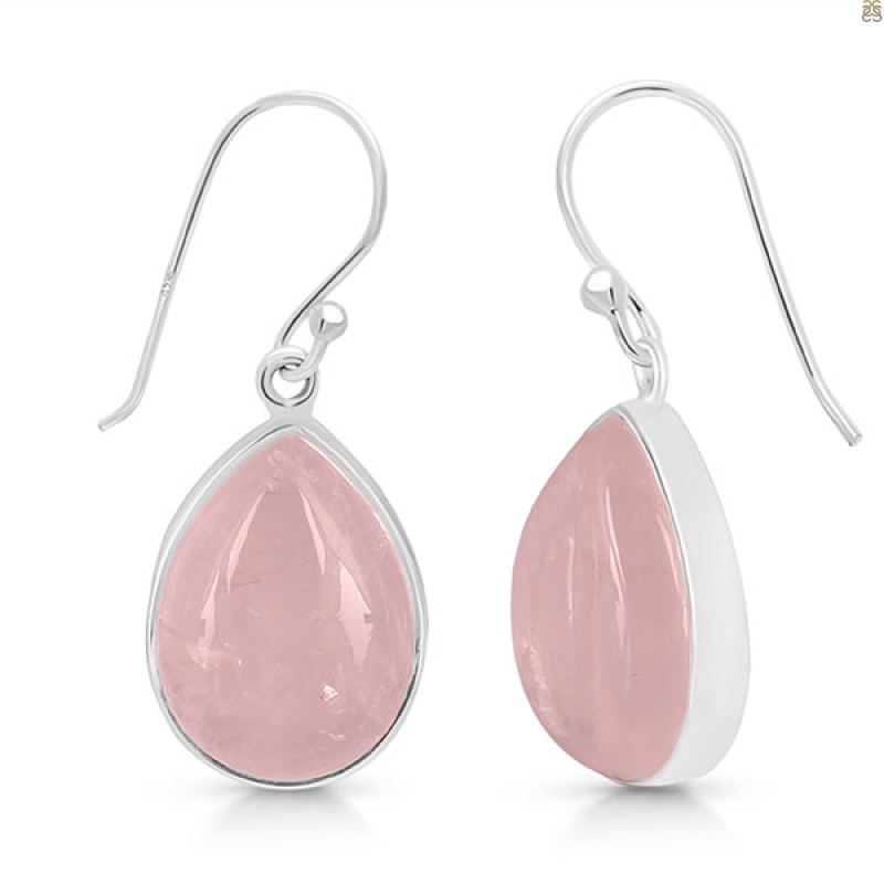 Rose Quartz Earring-E RSQ-3-117