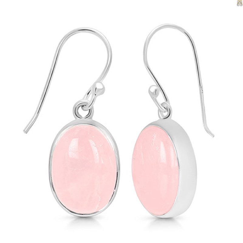 Rose Quartz Earring-E RSQ-3-136