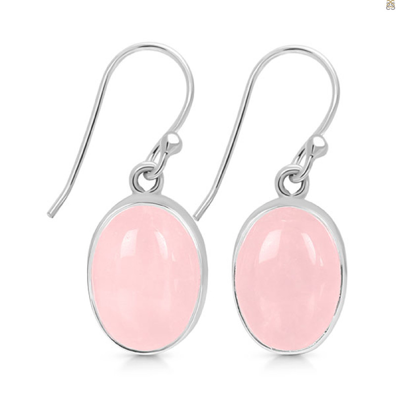 Rose Quartz Earring-E RSQ-3-138