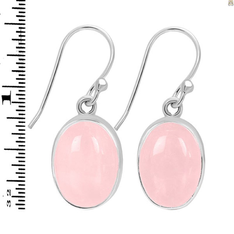 Rose Quartz Earring-E RSQ-3-138