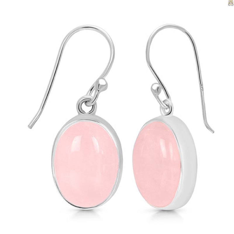 Rose Quartz Earring-E RSQ-3-138