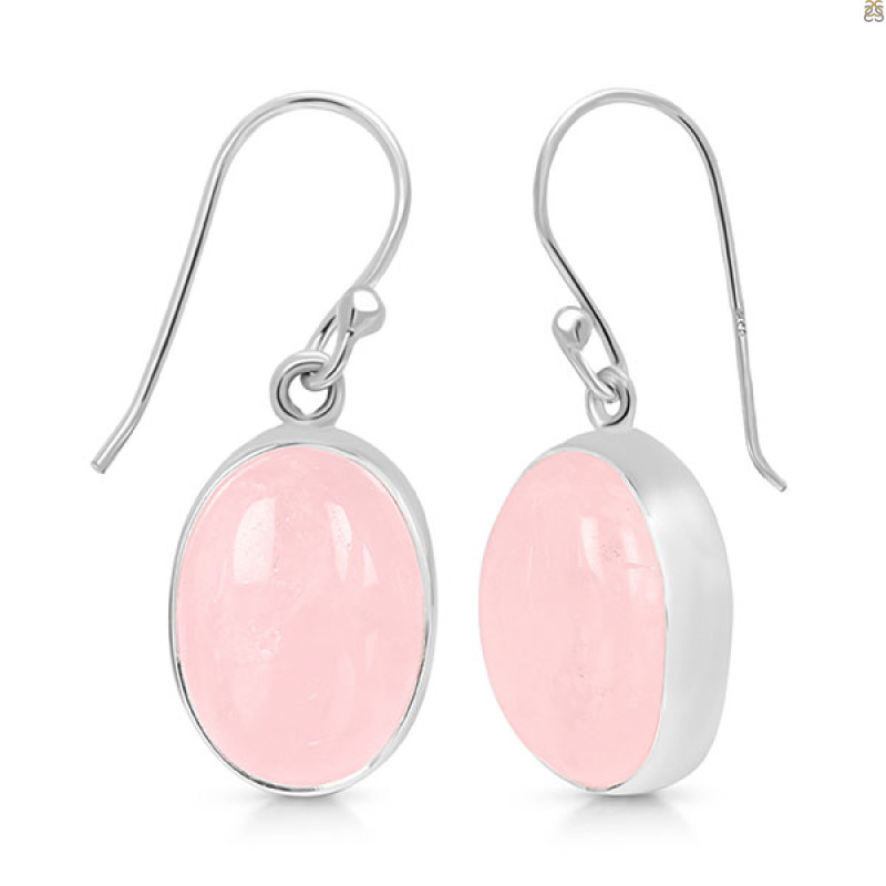 Rose Quartz Earring-E RSQ-3-140