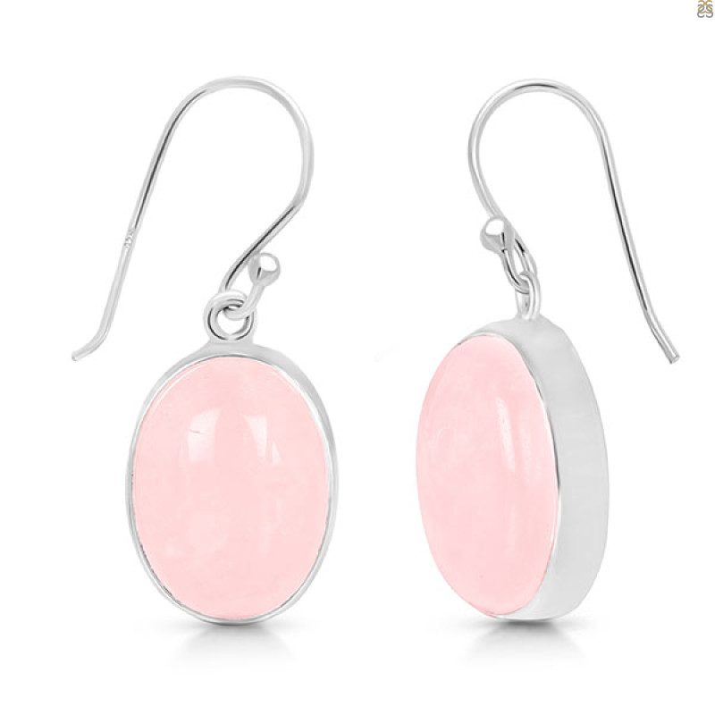 Rose Quartz Earring-E RSQ-3-141