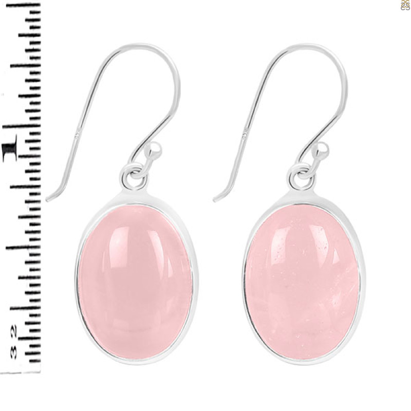 Rose Quartz Earring-E RSQ-3-144