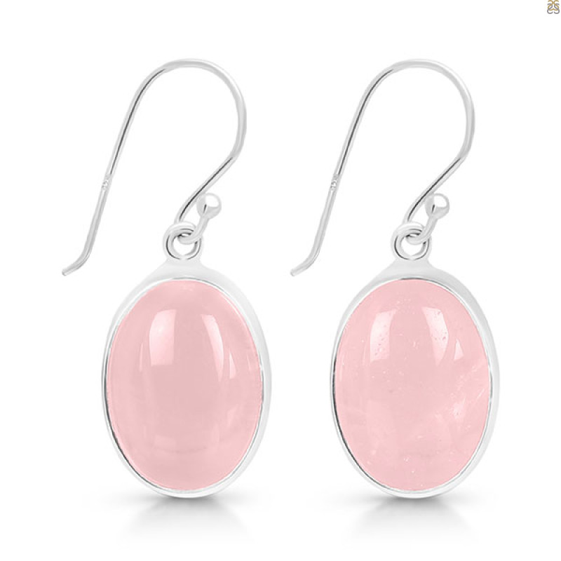 Rose Quartz Earring-E RSQ-3-144